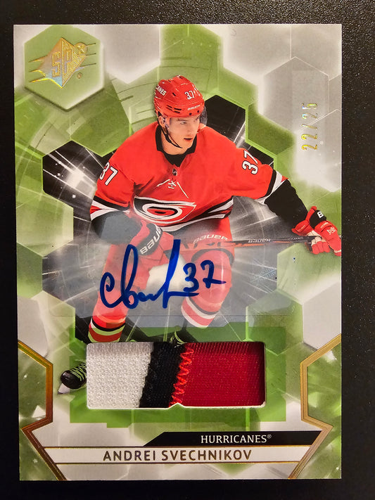 2020-21 Upper Deck SPx - Auto Patch - Andrei Svechnikov #37 /25