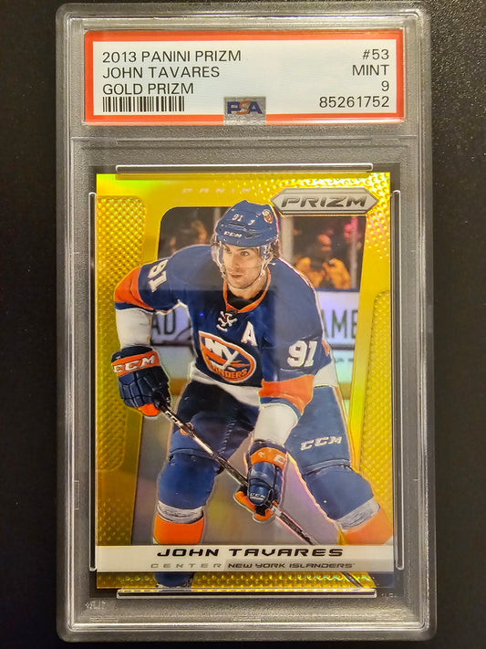 2013-14 Panini Prizm - Gold Prizm - John Tavares #53 /10 PSA 9