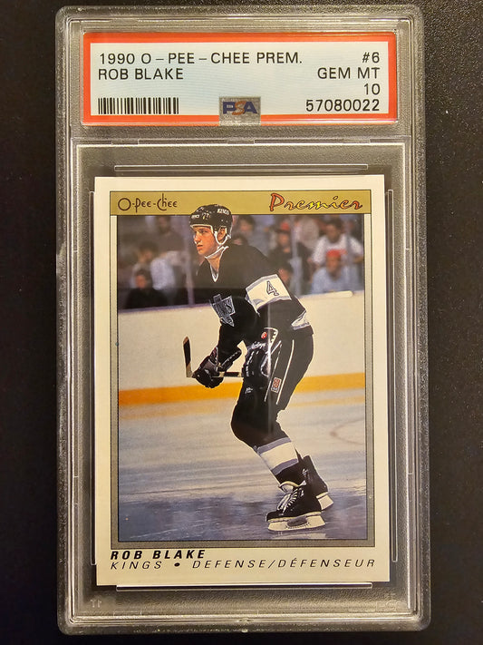 1990-91 O-Pee-Chee Premier - Rob Blake #6 PSA 10 RC
