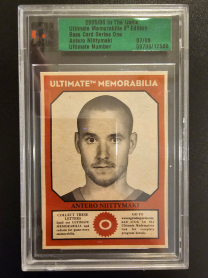 2005-06 In the Game Be A Player Ultimate Memorabilia 6th Edition - Base Series One Antero Niittymaki /9