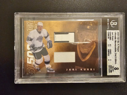 2001-02 In the Game Ultimate Memorabilia 2nd Edition Jari Kurri BGS 8 /40
