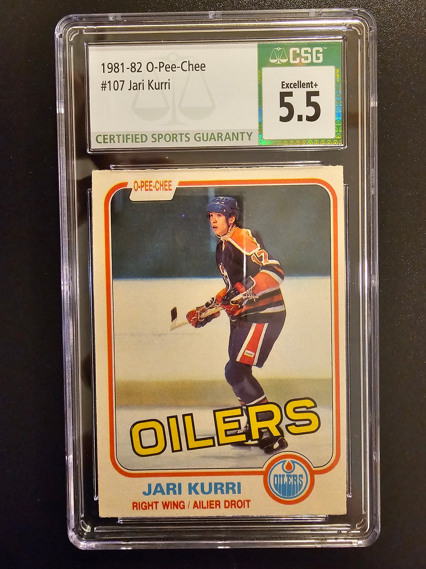 1981-82 O-Pee-Chee - jari Kurri RC #107 SGC 5.5
