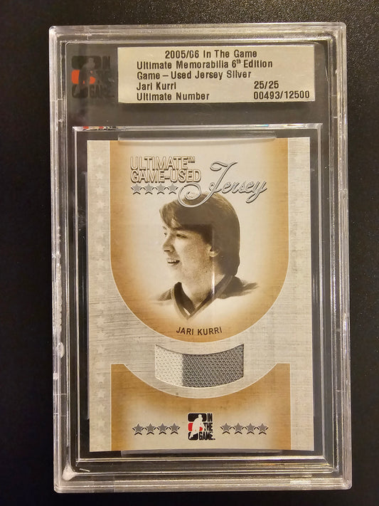 2005-06 In the Game Be A Player Ultimate Memorabilia 6th Edition Game Used Jersey silver Jari Kurri /25
