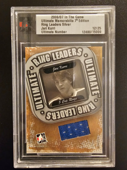 2006-07 In the Game Be A Player Ultimate Memorabilia 7th Edition - Ring Leaders Silver Jari Kurri /25