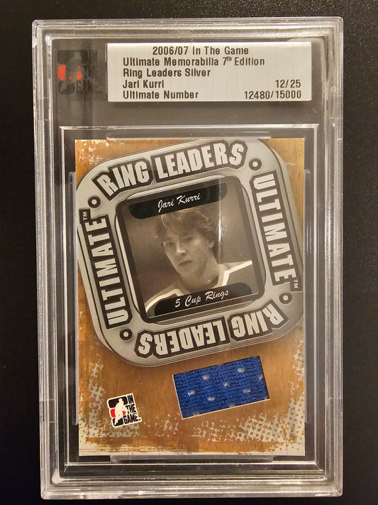 2006-07 In the Game Be A Player Ultimate Memorabilia 7th Edition - Ring Leaders Silver Jari Kurri /25