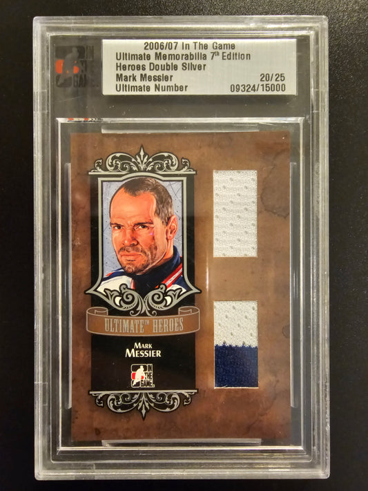 2006-07 In the Game Be A Player Ultimate Memorabilia 7th Edition - Heroes Double Silver Mark Messier /25