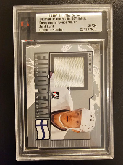 2010-11 In the Game Be A Player Ultimate Memorabilia 10th Edition European Influence Silver /24