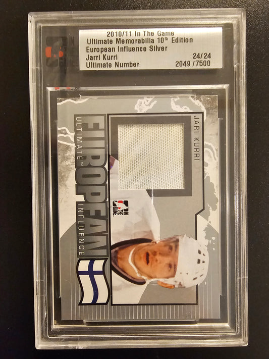 2010-11 In the Game Be A Player Ultimate Memorabilia 10th Edition European Influence Silver /24