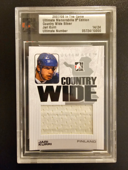 2007-08 In the Game Be A Player Ultimate Memorabilia 8th Country Wide Silver Jari Kurri /24