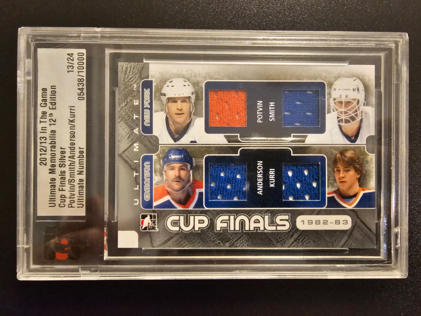 2012-13 In the Game Be A Player Ultimate Memorabilia 12th Edition Cup Finals Silver Denis Potvin / Billy Smith / Glenn Anderson / Jari Kurri /24