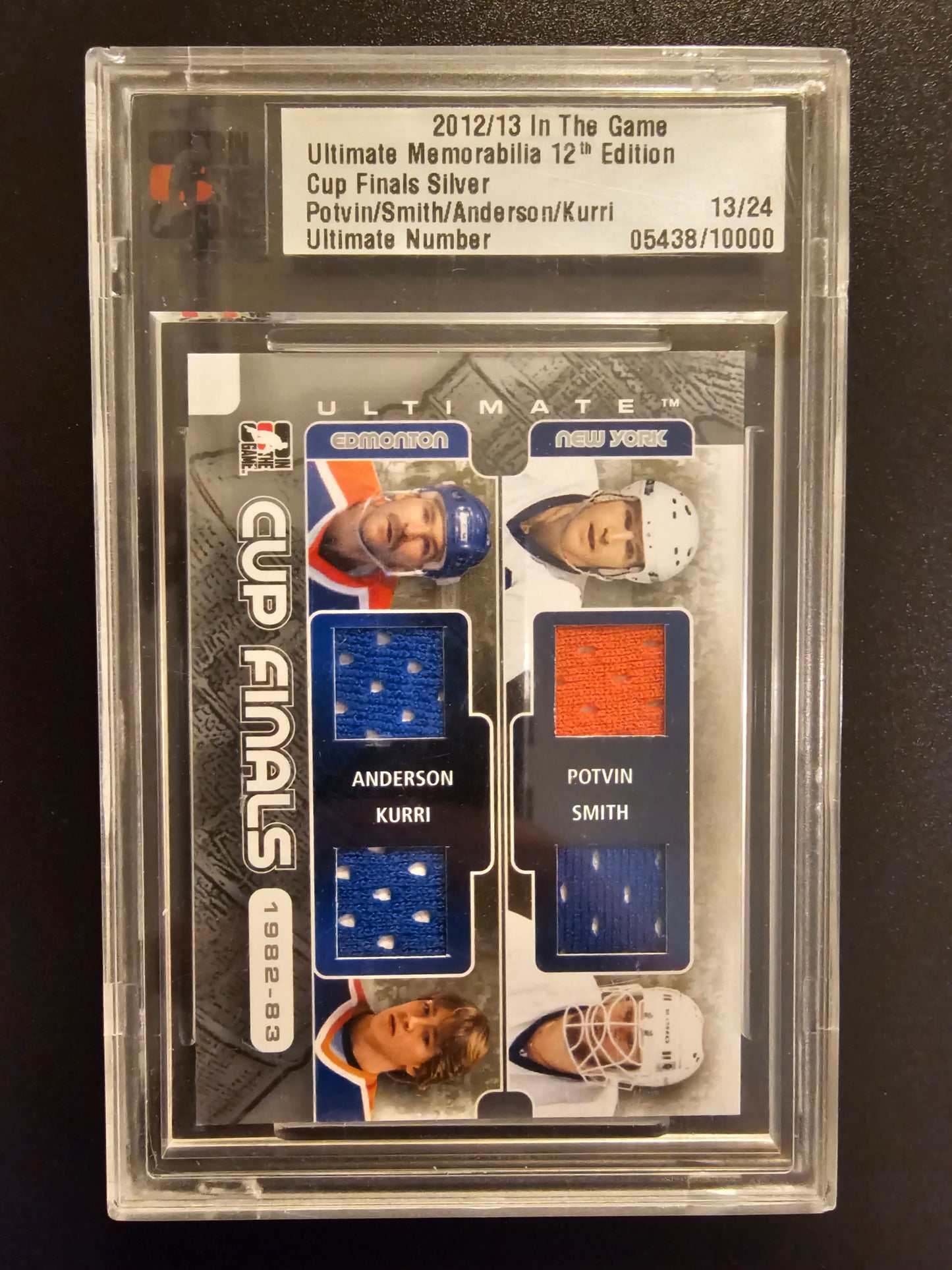 2012-13 In the Game Be A Player Ultimate Memorabilia 12th Edition Cup Finals Silver Denis Potvin / Billy Smith / Glenn Anderson / Jari Kurri /24