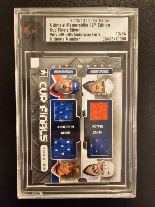 2012-13 In the Game Be A Player Ultimate Memorabilia 12th Edition Cup Finals Silver Denis Potvin / Billy Smith / Glenn Anderson / Jari Kurri /24