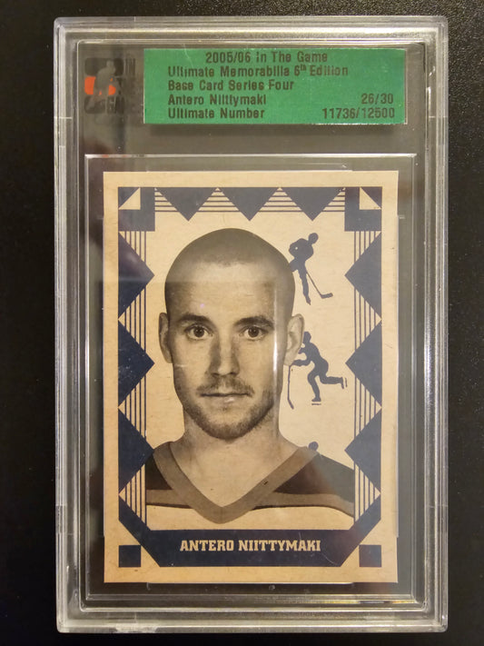 2005-06 In the Game Be A Player Ultimate Memorabilia 6th Edition - Base Card Series Four Antero Niittymaki /30