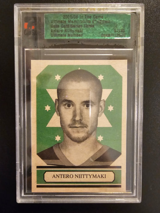 2005-06 In the Game Be A Player Ultimate Memorabilia 6th Edition - Base Card Series Three Antero Niittymaki /40