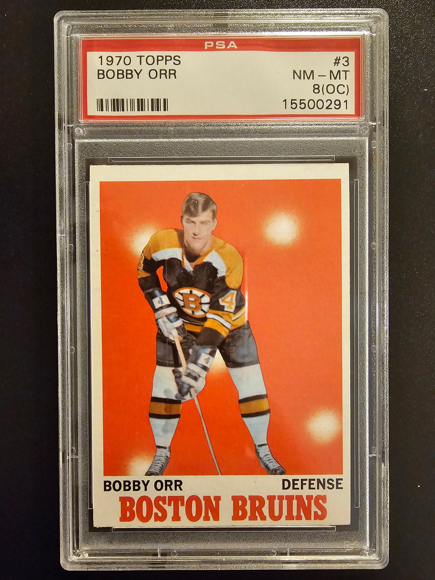 1970-71 Topps Bobby Orr #3 PSA 8 (OC)