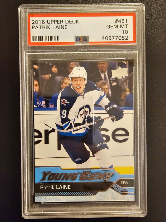 2016-17 Upper Deck - Patrik Laine #451 PSA 10 RC