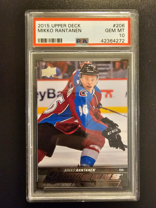2015-16 Upper Deck - Mikko Rantanen Young Guns #206 PSA 10 RC
