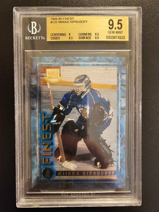 1994-95 Topps Finest - Miikka Kiprusoff #125 BGS 9.5 RC