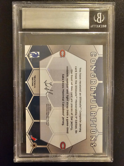 2003-04 In the Game Be A Player Ultimate Memorabilia 4th Edition - Complete Jersey Saku Koivu /30