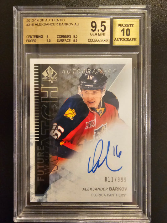 2013-14 Upper Deck SP Authentic Future Watch - Aleksander Barkov #316 BGS 9.5 RC