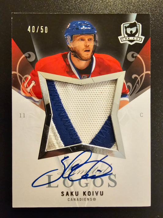 2007-08 Upper Deck The Cup Limited Logos Autographs Saku Koivu #LLSK /50