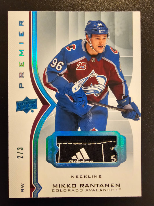 2020-21 Upper Deck Premier Neckline Mikko Rantanen #8 /3