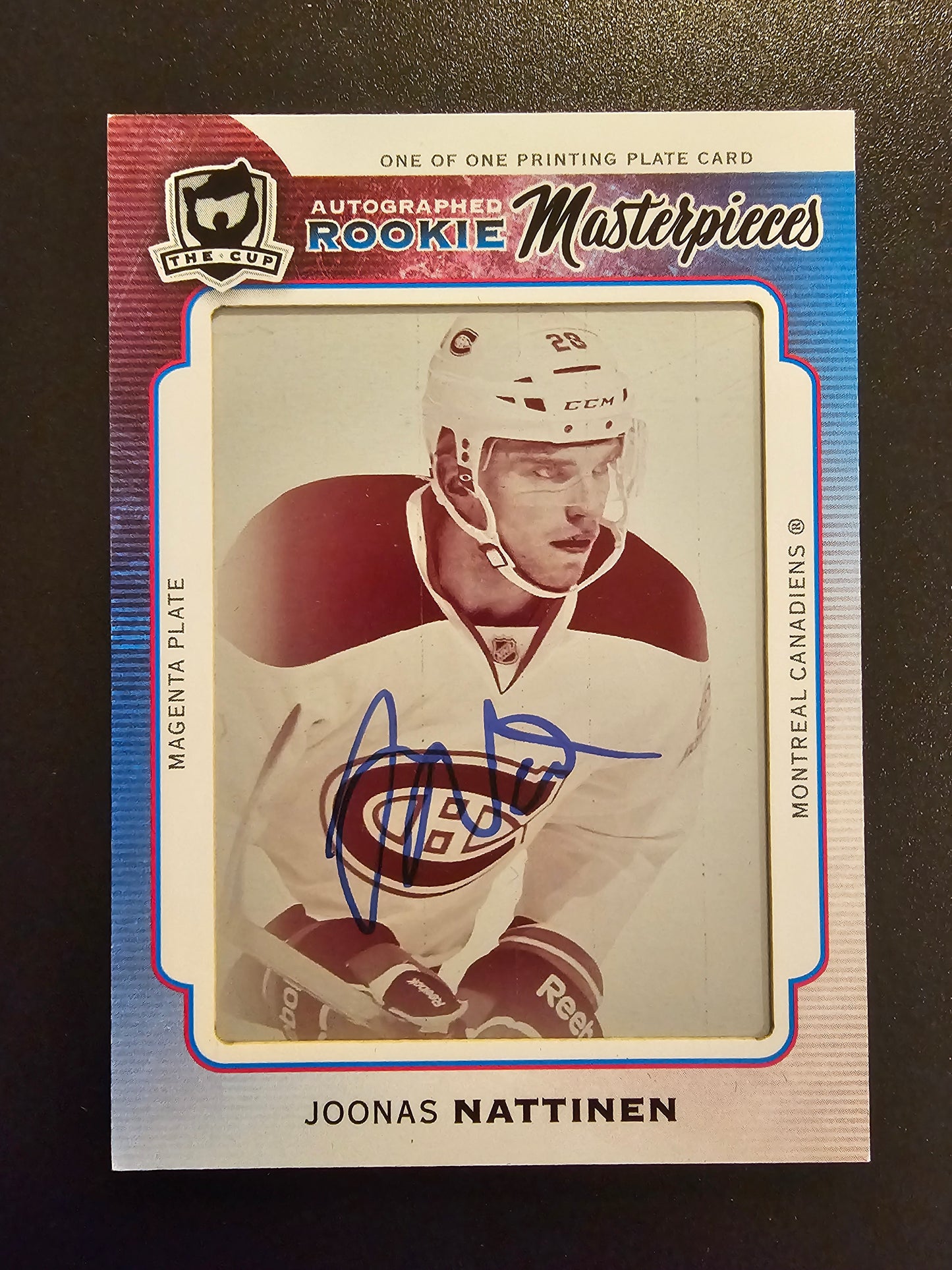 2014-15 Upper Deck The Cup Autographed Rookie Masterpieces Joonas Nattinen #CUP-101 - 1of1