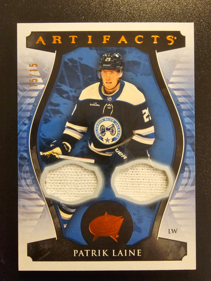2023-24 Artifacts Materials Orange Patrik Laine #29 /15