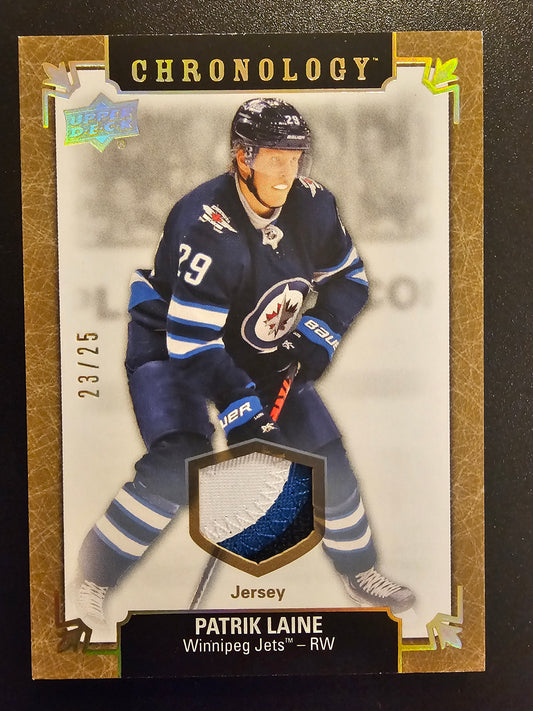 2019-20 Chronology Gold Premium Patch - Patrik Laine #113 /25