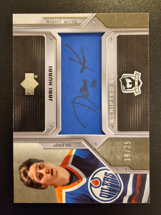 2006-07 Upper Deck The Cup - Scripted Swatches Jari Kurri #SS-JK /25