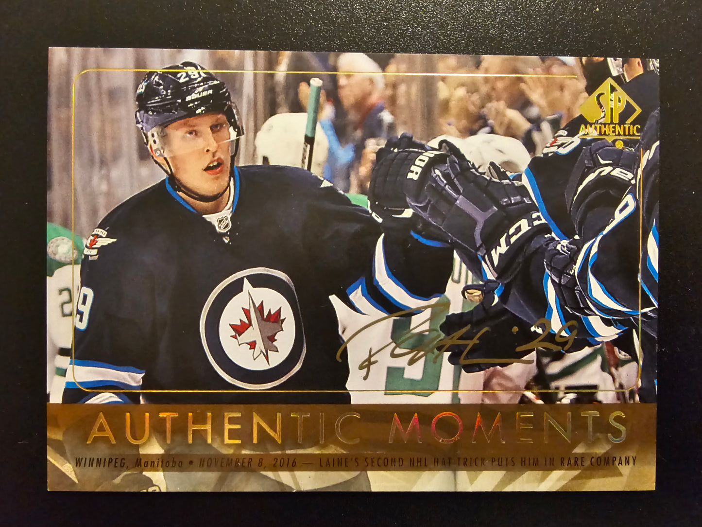 2016-17 Upper Deck SP Authentic - Spectrum Autographs Patrik Laine #114 RC