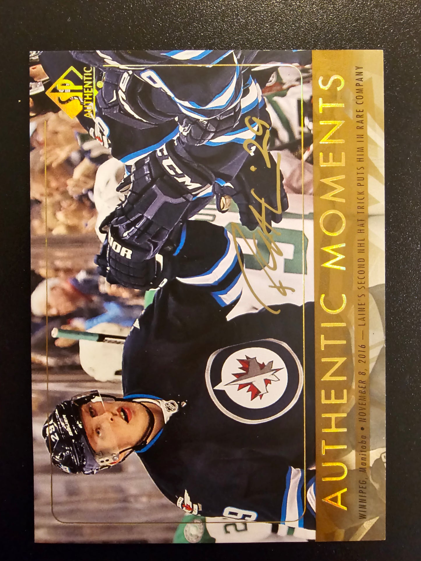 2016-17 Upper Deck SP Authentic - Spectrum Autographs Patrik Laine #114 RC