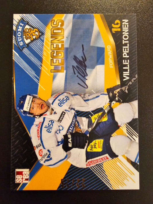 2016 Sereal Team Finland Legends Autograph Ville Peltonen #FIN-LGD-A03 /25