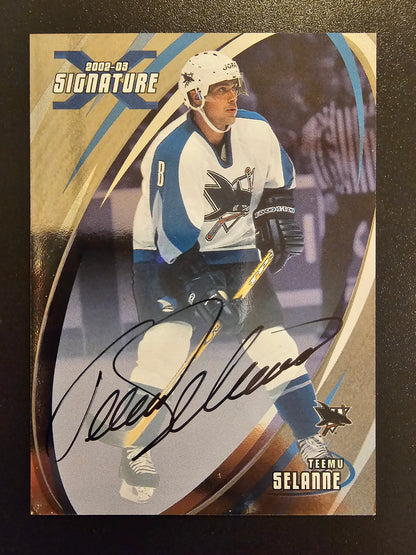 2002-03 In the Game Be A Player Signature Series - Signatures Teemu Selanne #116