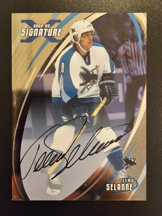 2002-03 In the Game Be A Player Signature Series - Signatures Teemu Selanne #116