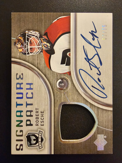 2005-06 Upper Deck The Cup - Signature Patches Robert Esche #SP-RE /75