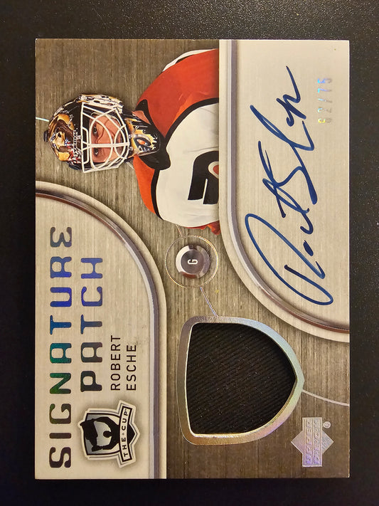 2005-06 Upper Deck The Cup - Signature Patches Robert Esche #SP-RE /75