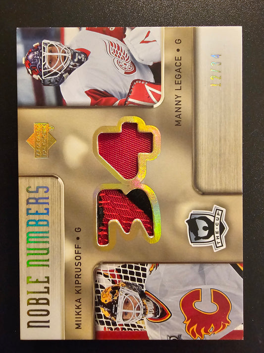 2005-06 Upper Deck The Cup - Noble Numbers - Miikka Kiprusoff / Manny Legace #NN-KL /34