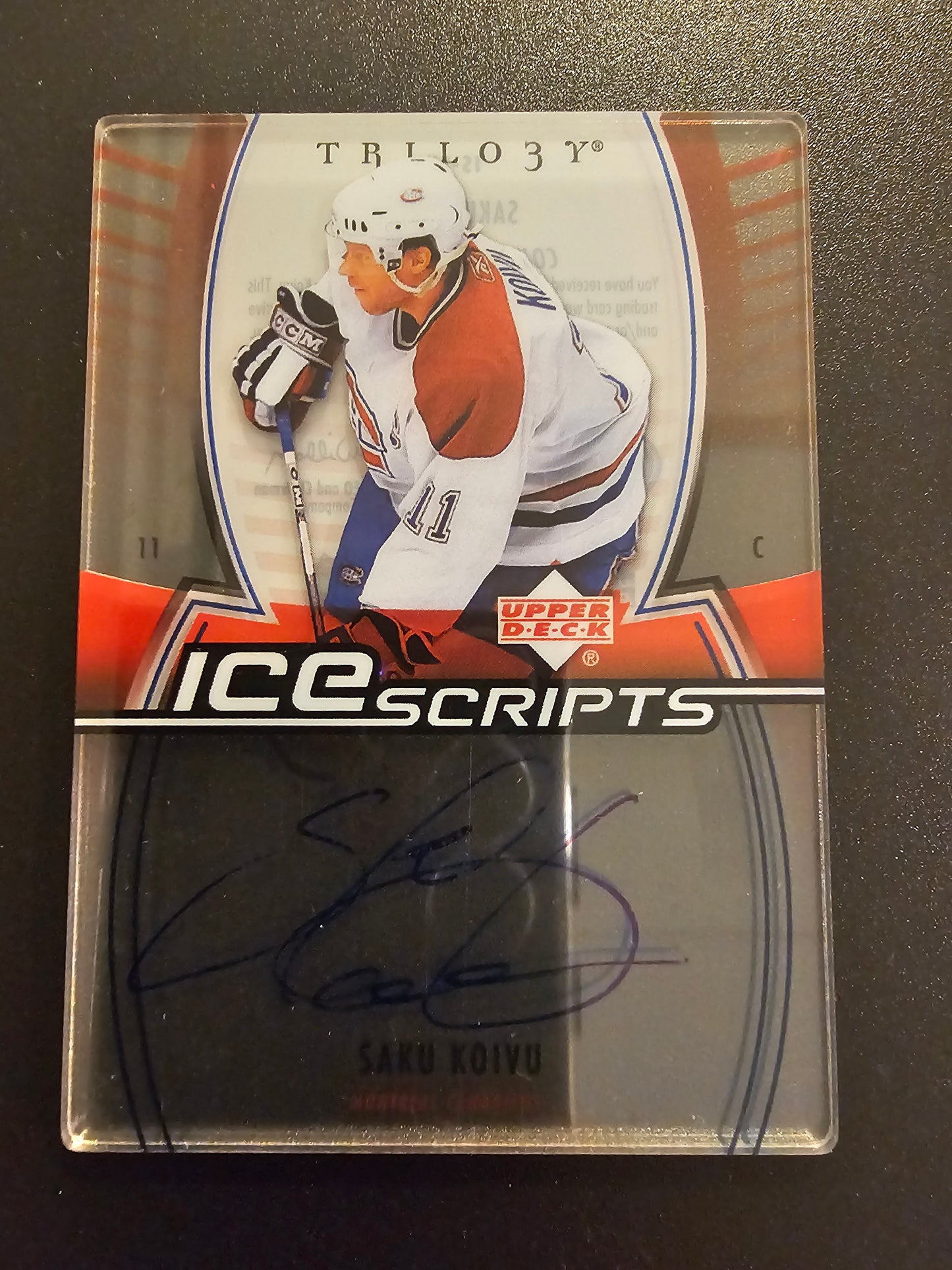 2006-07 Upper Deck Trilogy - Ice Scripts - Saku Koivu #IS-SK