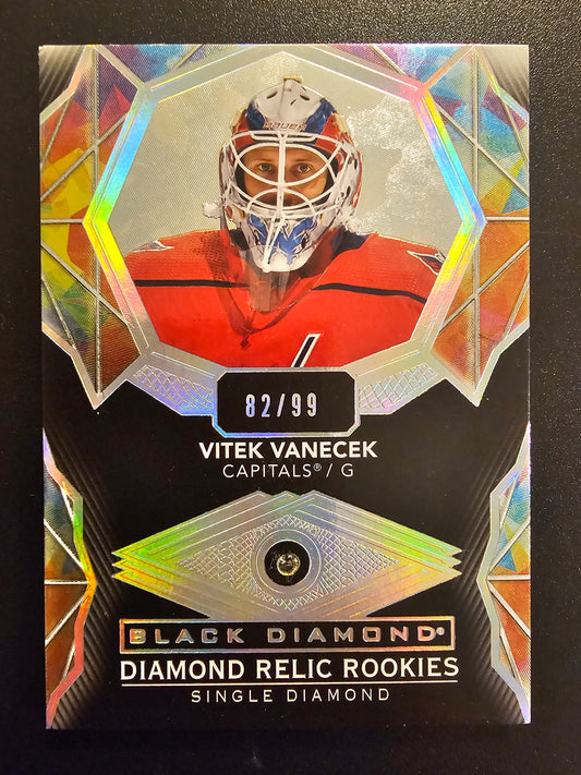 2020-21 Upper Deck Black Diamond - Diamond Relic Rookie Gems Vitek Vanecek #BDR-VV /99 RY