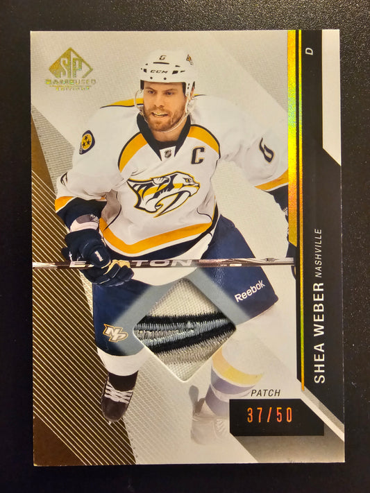 2014-15 Upper Deck SP Game Used -  Gold Spectrum Prime Shea Weber #97 /50