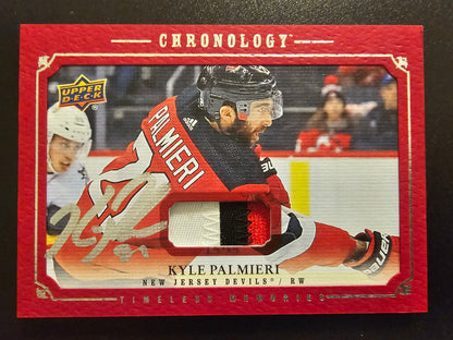 2019-20 Upper Deck Chronology - Canvas Autographs - Red Memorabilia Kyle Palmieri #CA-KP