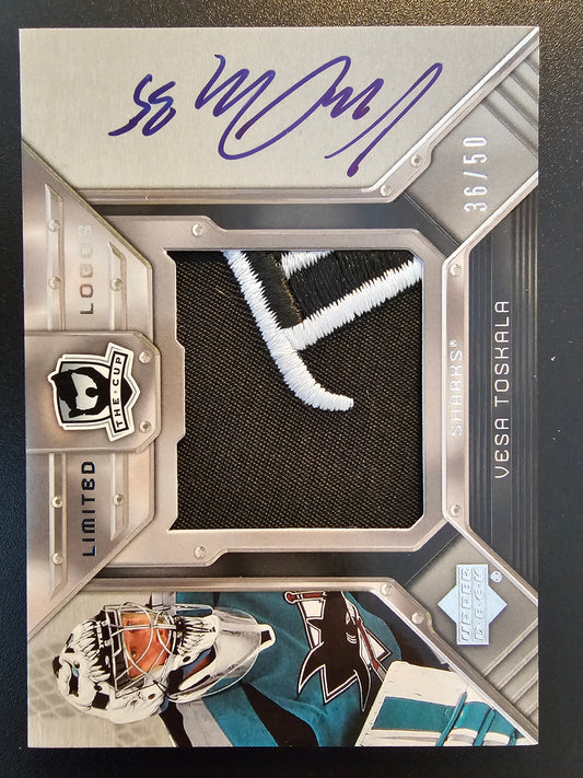 2006-07 Upper Deck The Cup - Limited Logos - Vesa Toskala #LL-UT /50