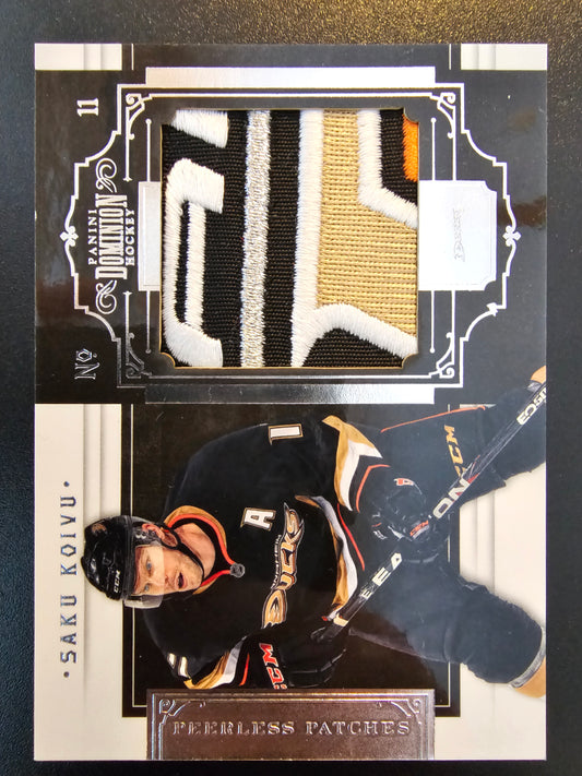 2010-11 Panini Dominion Peerless Patches - Saku Koivu #38 /25