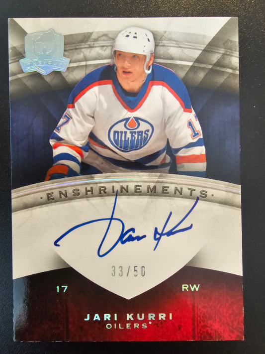 2008-09 Upper Deck The Cup - Enshrinements Jari Kurri #CE-JK /50