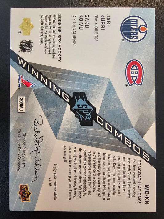 2008-09 Upper Deck SPx - Winning Combos - Radiance Autographs #WC-KK /25
