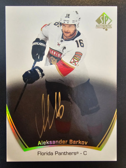 2021-22 Upper Deck SP Authentic - Limited Autographs Gold Black - Aleksander Barkov #24