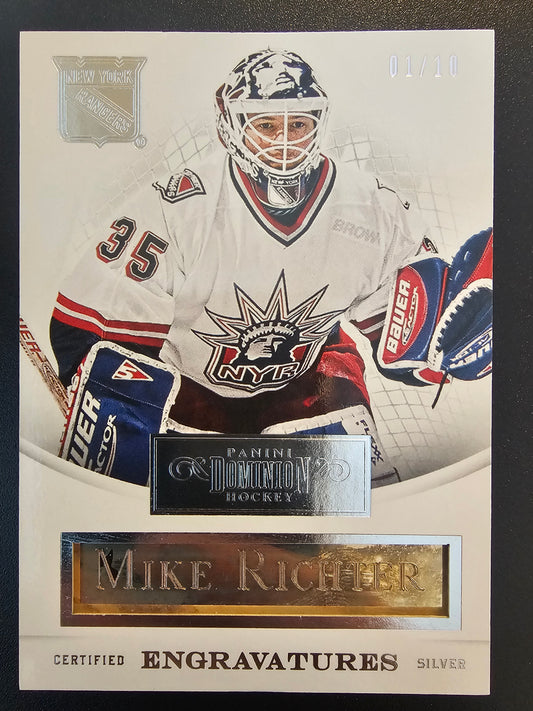 2012-13 Panini Dominion - Engravings - Mike Richter #1 /10