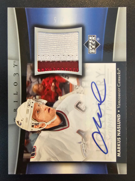 2005-06 Trilogy - Honorary Scripted Patches - Markus Naslund #HSP-MN /5