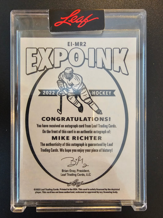 2022 Leaf Expo 2022 - Expo Ink Gray - Mike Richter #EI-MR2 1of1